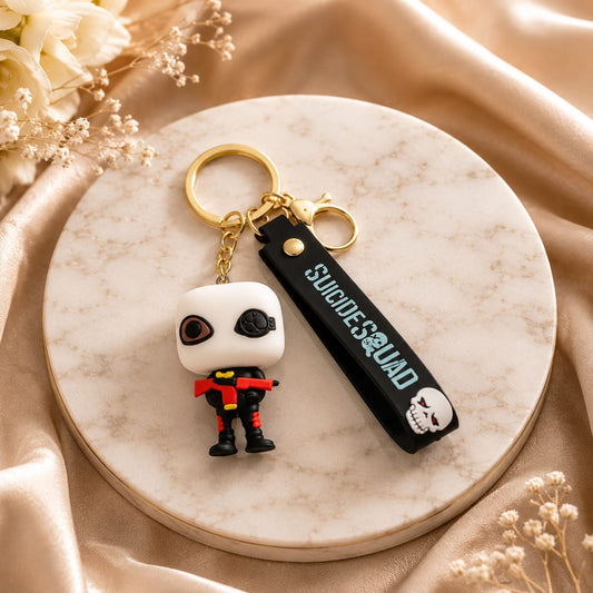 Task Force Inspired Silicone Character Keychain with Wrist Strap – Premium Collectible Bag Charm | Sajawat Bazar