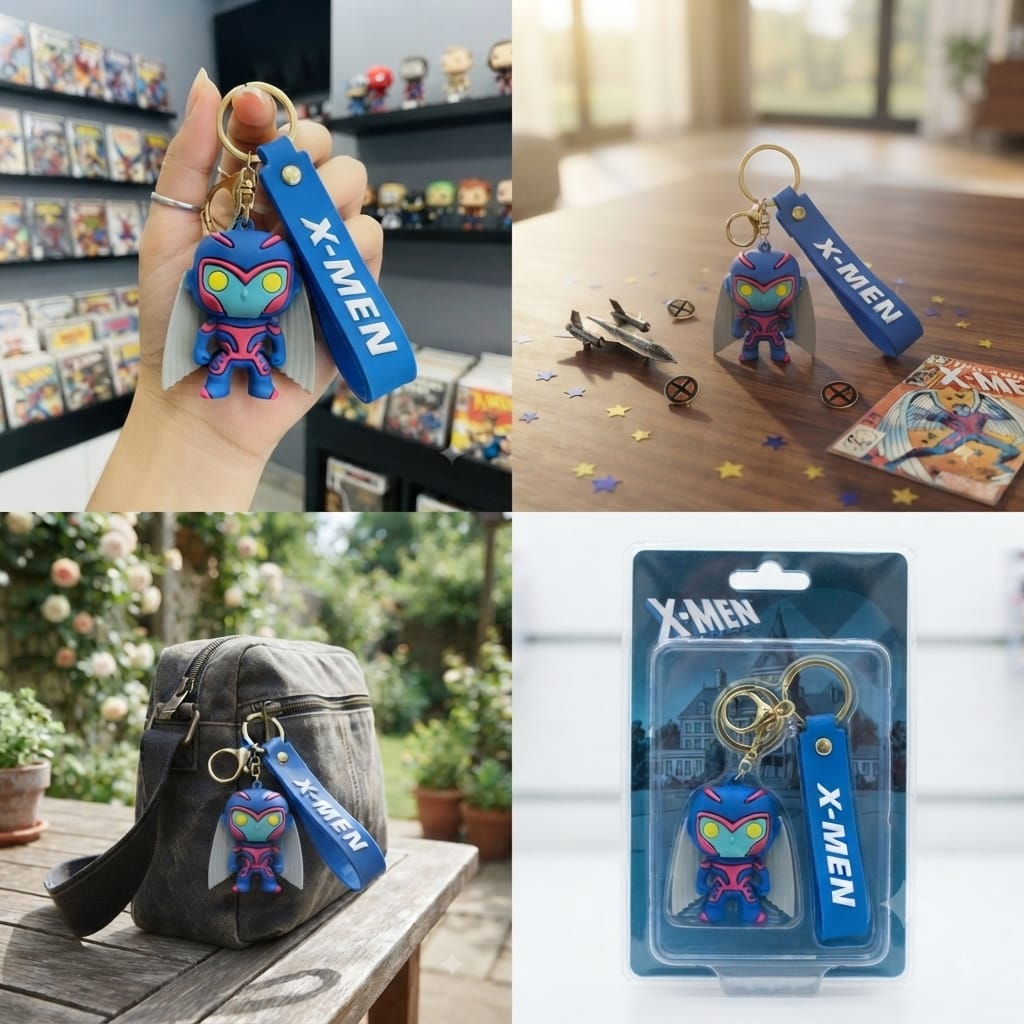 Mutant Hero Inspired Silicone Character Keychain with Wrist Strap – Premium Collectible Bag Charm | Sajawat Bazar