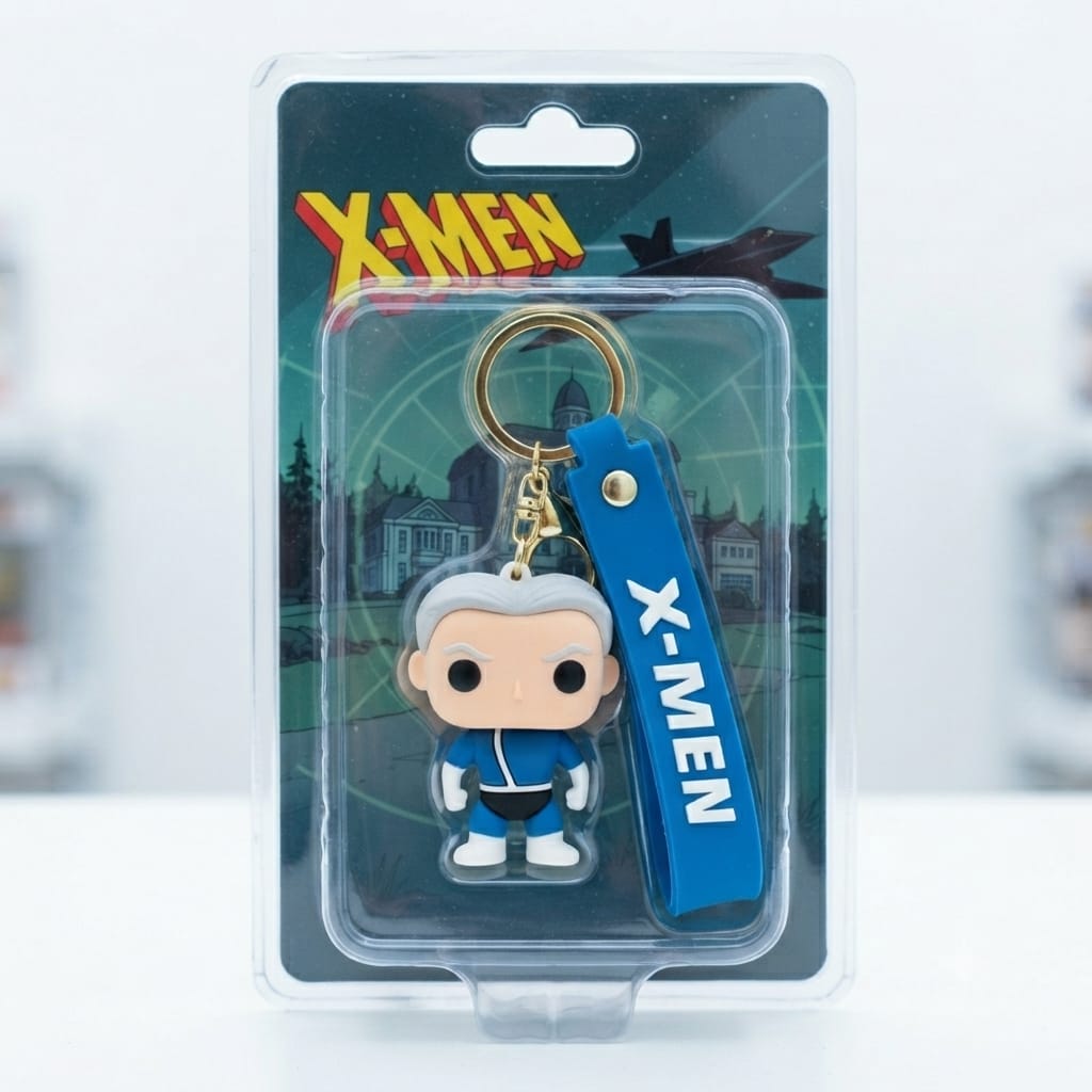 X-Men Inspired Silicone Character Keychain with Wrist Strap – Premium Bag Charm | Sajawat Bazar