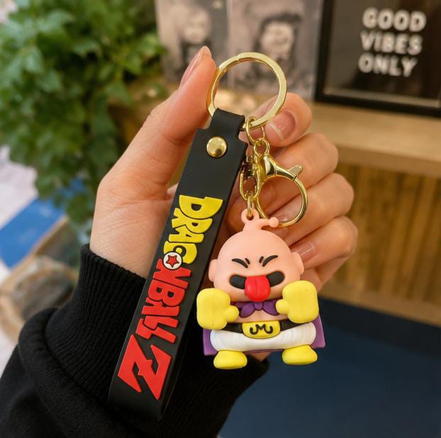 Majin Character Inspired Silicone Keychain with Wrist Strap – Premium Anime Bag Charm | Sajawat Bazar