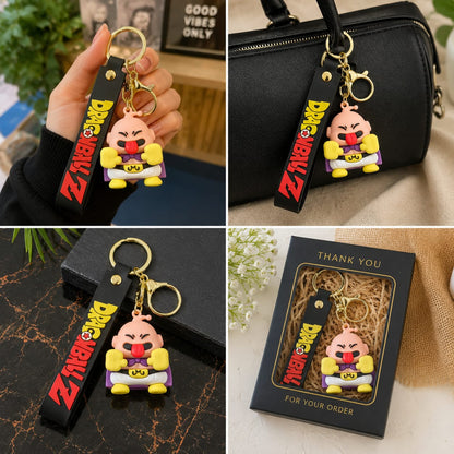 Majin Character Inspired Silicone Keychain with Wrist Strap – Premium Anime Bag Charm | Sajawat Bazar
