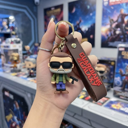 Galaxy Guardian Inspired Silicone Character Keychain with Wrist Strap – Premium Collectible Bag Charm | Sajawat Bazar