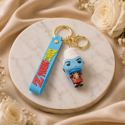 Blue Wizard Inspired Silicone Character Keychain with Wrist Strap – Premium Anime Bag Charm | Sajawat Bazar