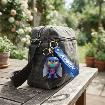 Mutant Hero Inspired Silicone Character Keychain with Wrist Strap – Premium Collectible Bag Charm | Sajawat Bazar