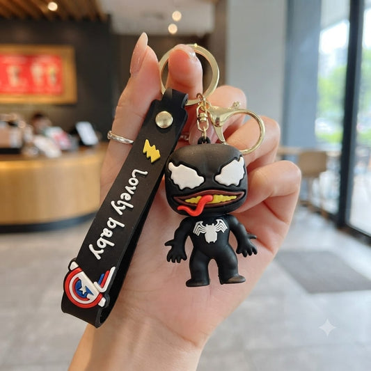 Symbiote Style Silicone Character Keychain | Premium Bag Charm | Sajawat Bazar Pakistan